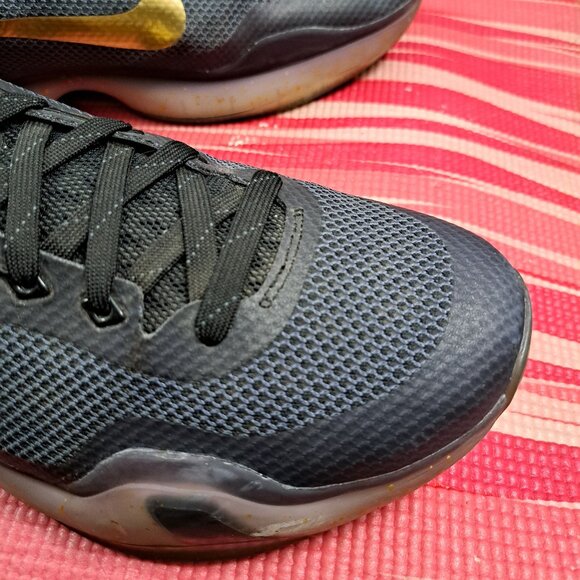 %Nike Kobe 10 Low Nike iD (777411 992) Shoes Size 13 Black Gold Number 45 ( A4 ) main image 14